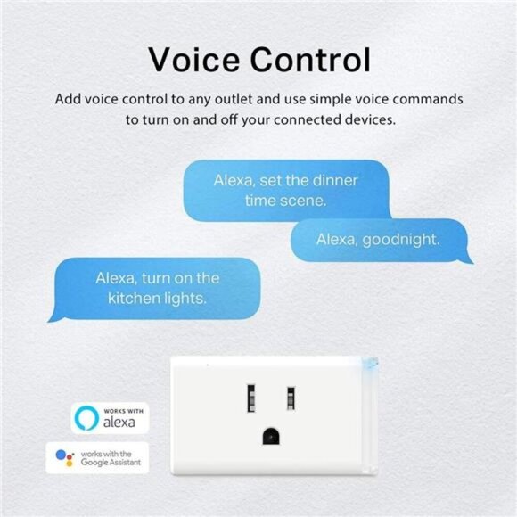 Smart Plug HS103P4, Smart Home Wi-Fi Outlet Works with Alexa, Echo, Google Home - Picture 3 of 6